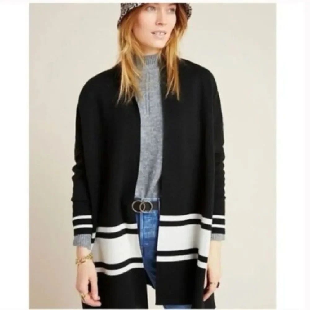 NVLT Pippa Cardigan Black and White